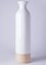 Elegant Black or White Cylinder Shaped Tall Spun Bamboo Floor Vases, Embellished with a Glossy Lacquer, and Enhanced with Natural Bamboo Finish - Stylish Home Decor, Heights of 31 and 23.5 Inches